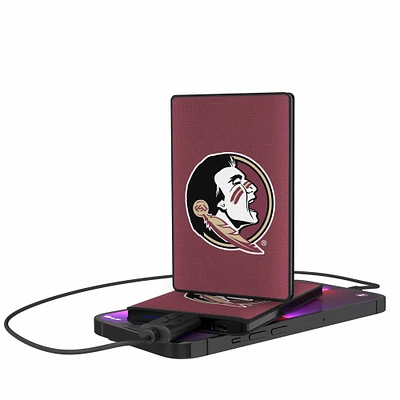 Florida State Seminoles Primary Logo 2500mAh Solid Design Credit Card Powerbank