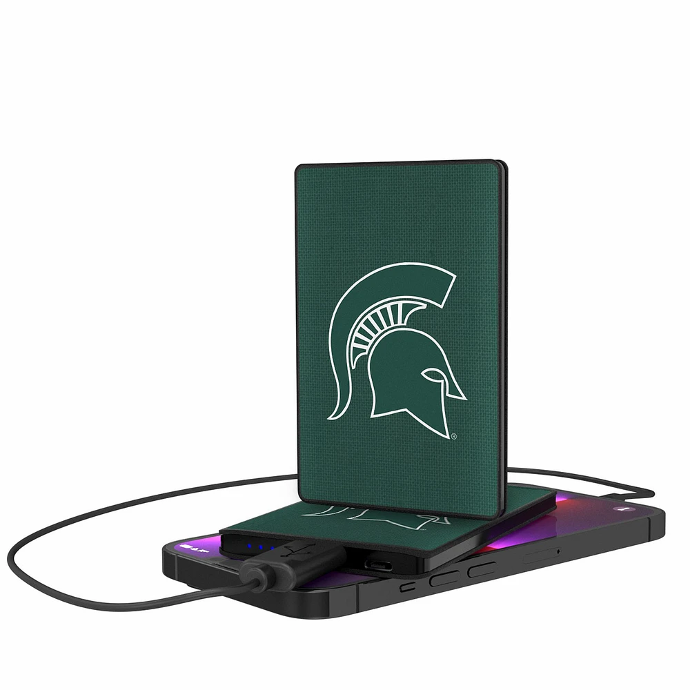 Michigan State Spartans 2500mAh Solid Design Credit Card Powerbank