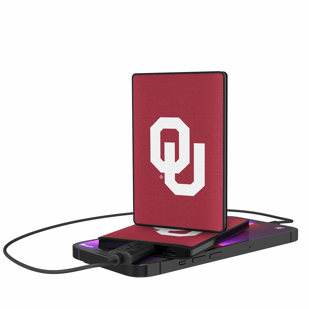 Oklahoma Sooners 2500mAh Solid Design Credit Card Powerbank
