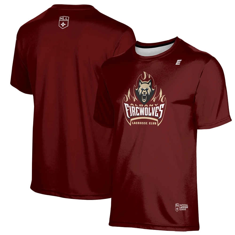 Youth Epoch Lacrosse Maroon Albany FireWolves T-Shirt