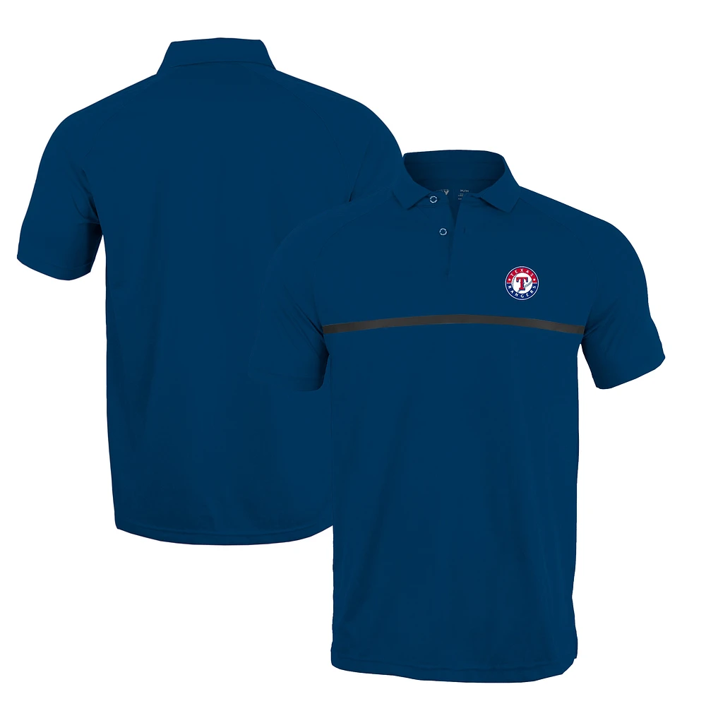 Men's Levelwear Royal Texas Rangers Sector Core Raglan Polo