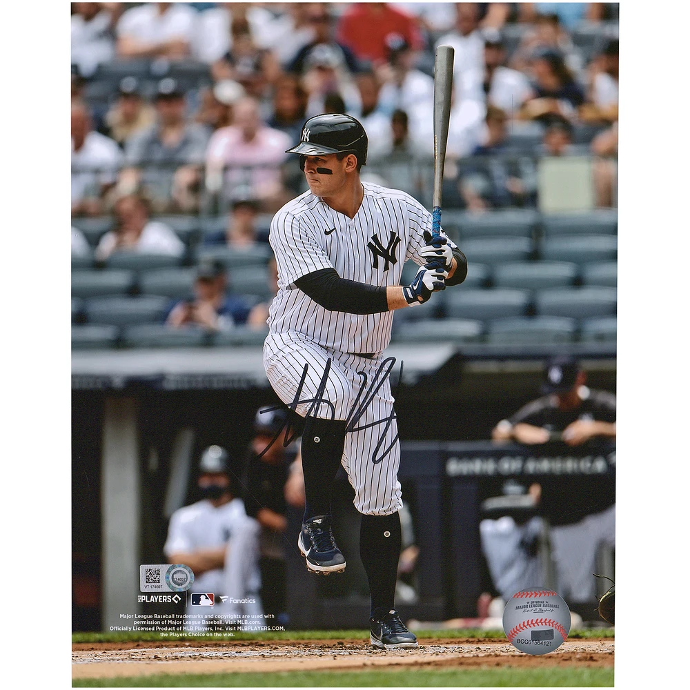 Anthony Rizzo New York Yankees Autographed 8'' x 10'' Batting Stance Photograph - Signed in Black