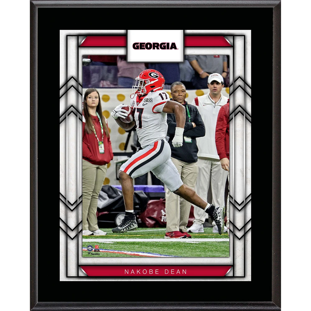 Nakobe Dean Georgia Bulldogs 10.5" x 13" Sublimated Player Plaque