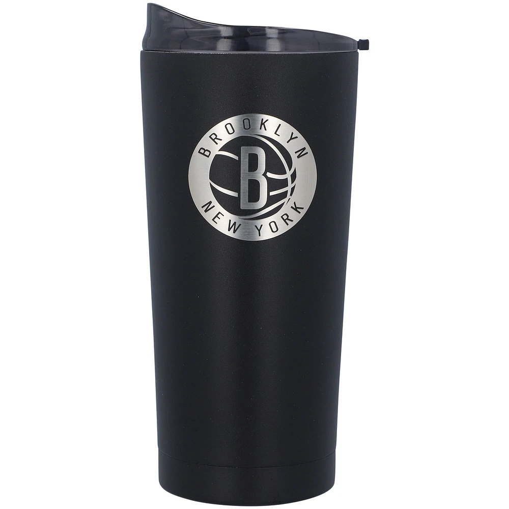 Brooklyn Nets 20oz. Black Powder Coat Tumbler