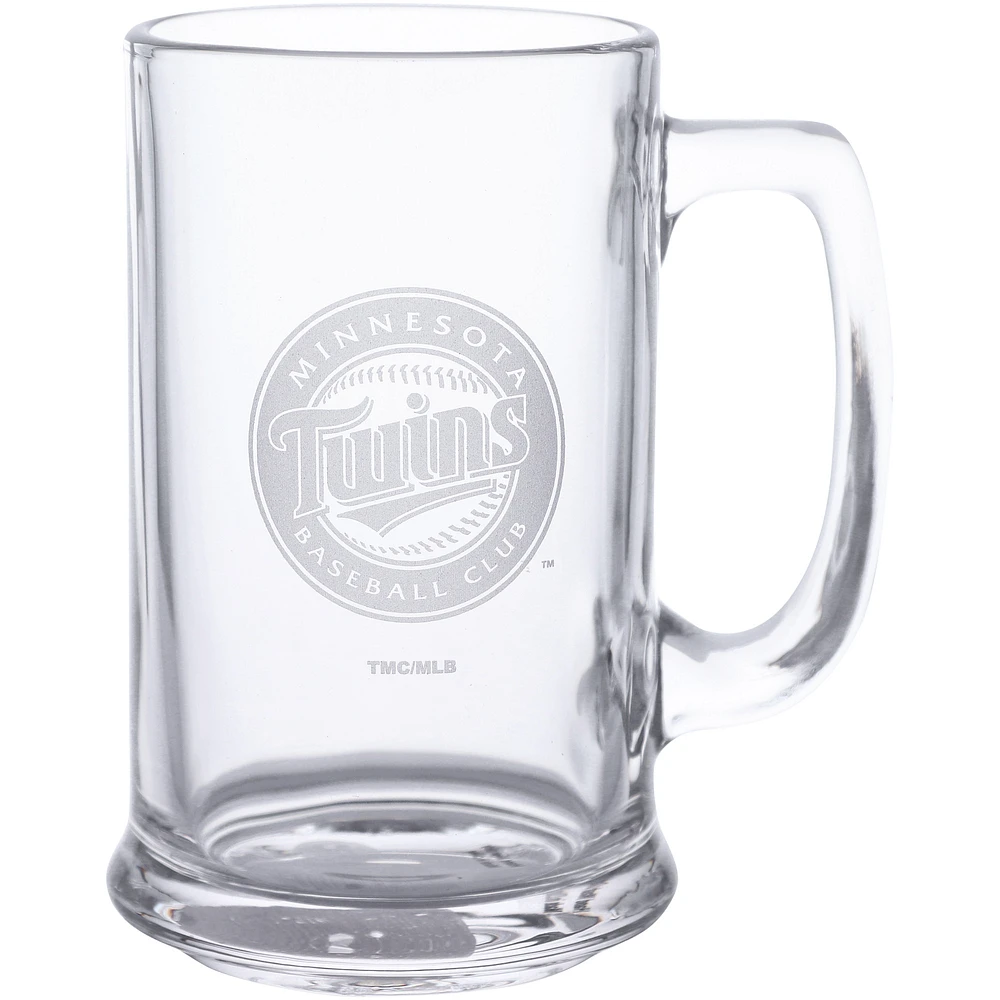 Minnesota Twins 15oz. Stein Glass