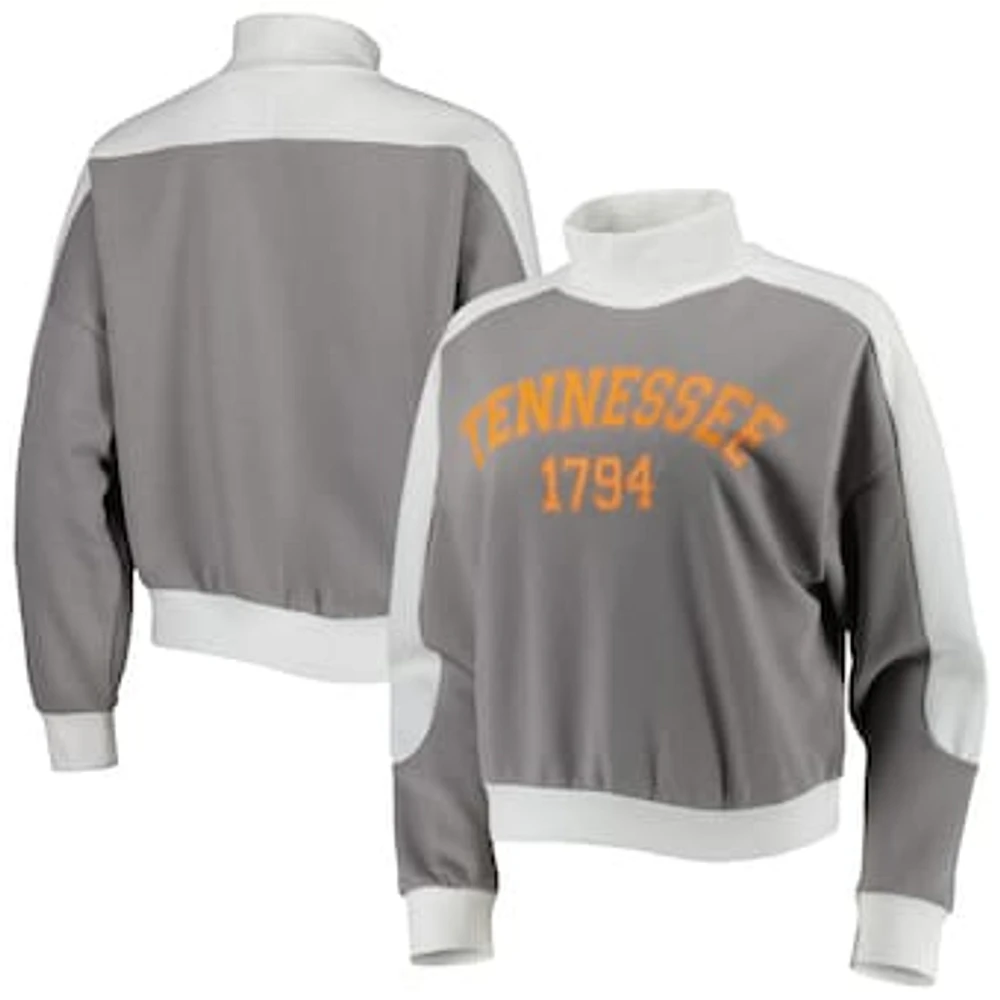 Women's Gameday Couture Gray Tennessee Volunteers Make it a Mock Sporty Pullover Sweatshirt