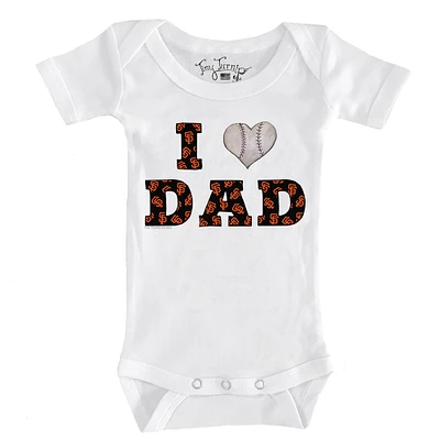 Infant Tiny Turnip White San Francisco Giants I Love Dad Bodysuit
