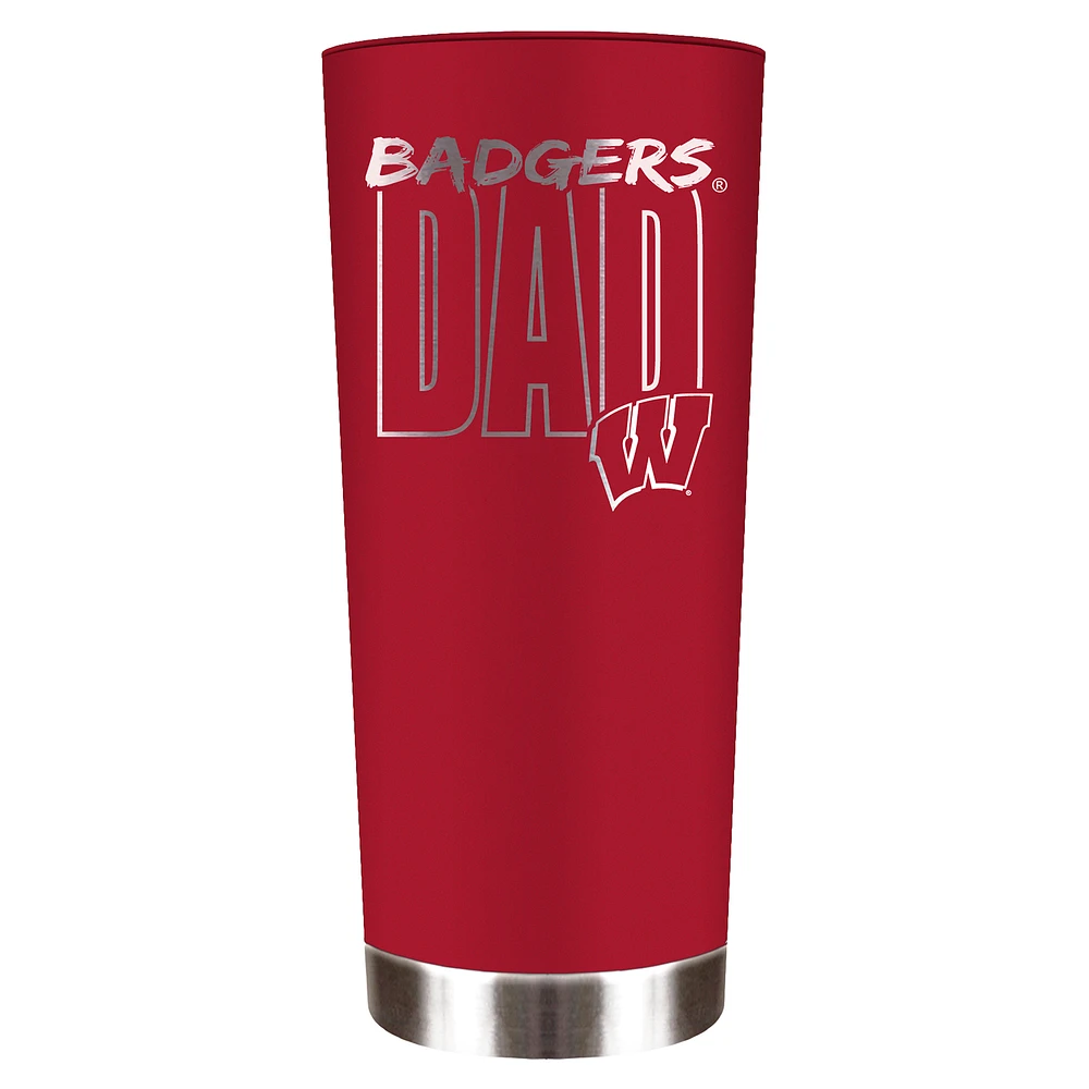 Wisconsin Badgers Dad 18oz. Roadie Tumbler