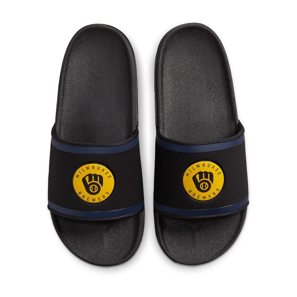Nike Milwaukee Brewers Off-Court Wordmark Slide Sandals