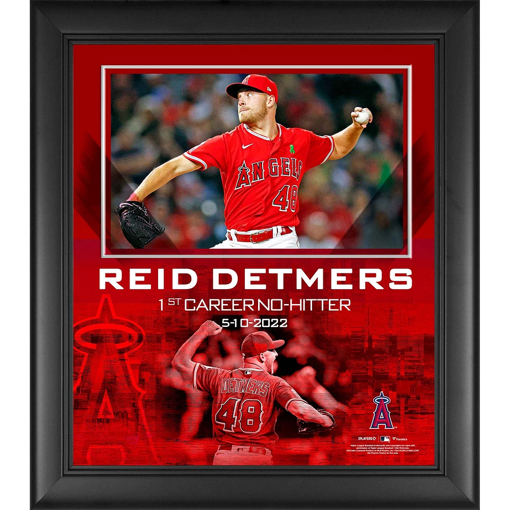 Reid Detmers Los Angeles Angels Framed 15'' x 17'' No Hitter Collage
