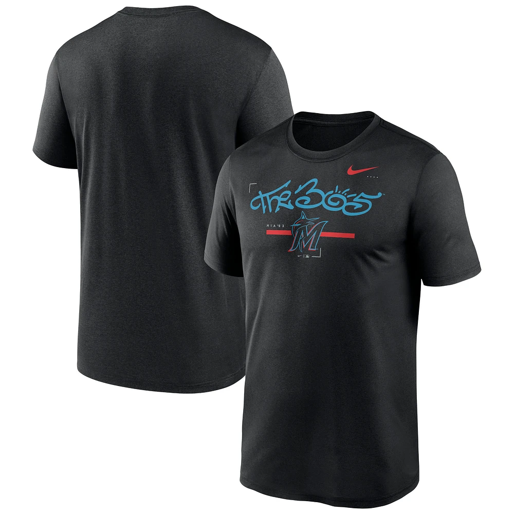 Men's Nike Black Miami Marlins Local Legend Practice Performance T-Shirt