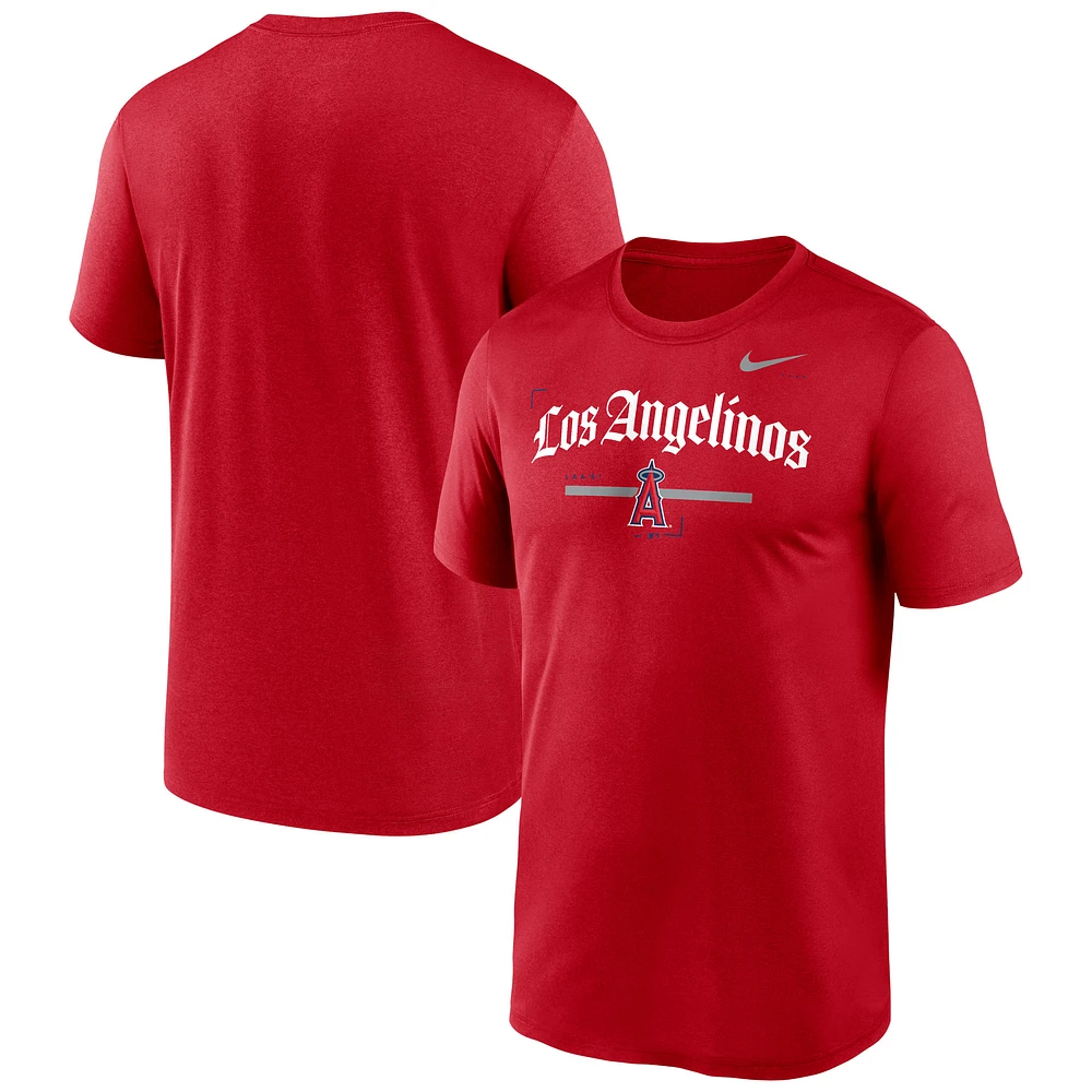 Men's Nike Red Los Angeles Angels Local Legend Practice Performance T-Shirt