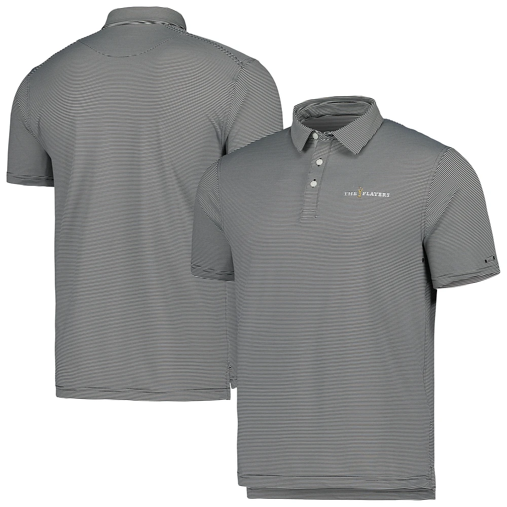 Men's Nike Black THE PLAYERS Control Stripe Performance Polo
