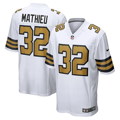 Men's Nike Tyrann Mathieu White New Orleans Saints Alternate Game Jersey