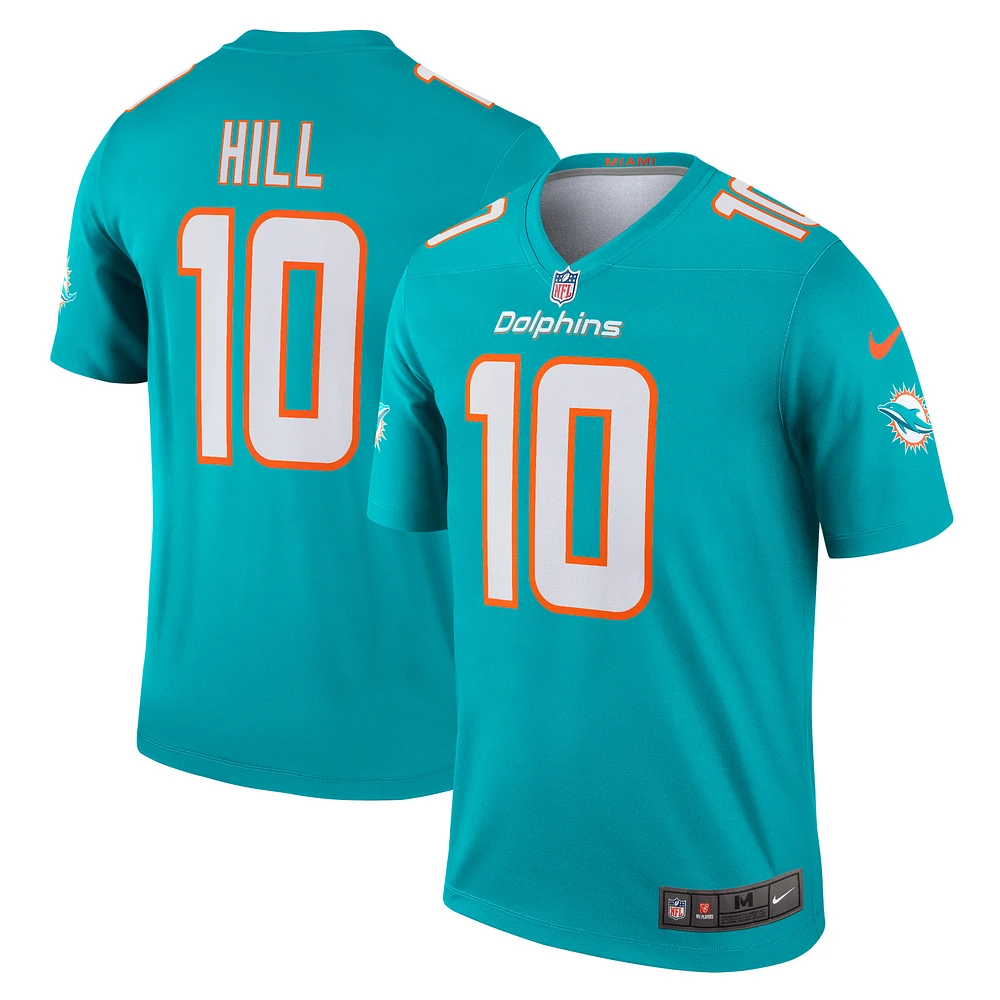 Men's Nike Tyreek Hill Aqua Miami Dolphins Legend Player Performance Top