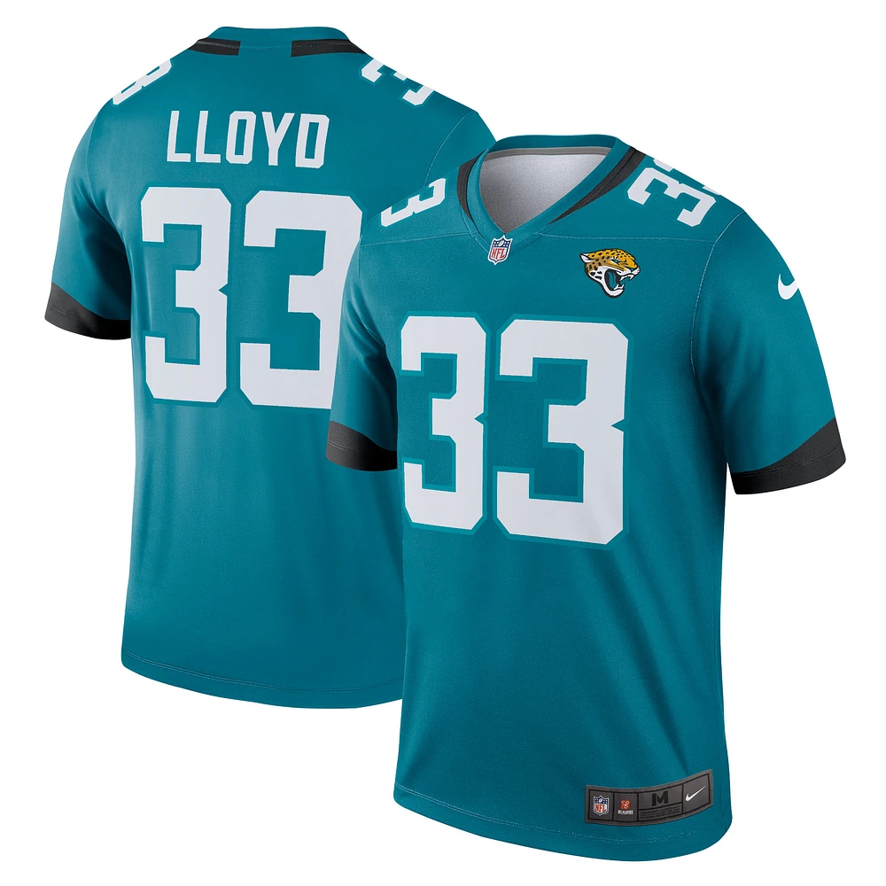 Men's Nike Devin Lloyd Teal Jacksonville Jaguars Legend Player Performance Top
