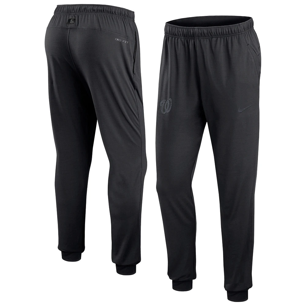 Men's Nike Black Washington Nationals Authentic Collection Travel Performance Pants