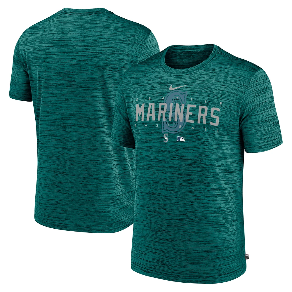 Men's Nike Teal Seattle Mariners Authentic Collection Velocity Performance Practice T-Shirt