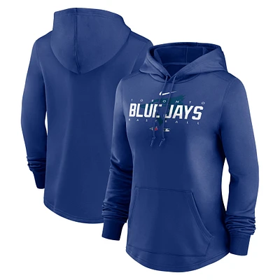 Women's Nike Royal Toronto Blue Jays Authentic Collection Pregame Performance Pullover Hoodie