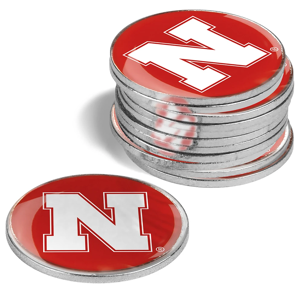 Nebraska Huskers 12-Pack Golf Ball Marker Set