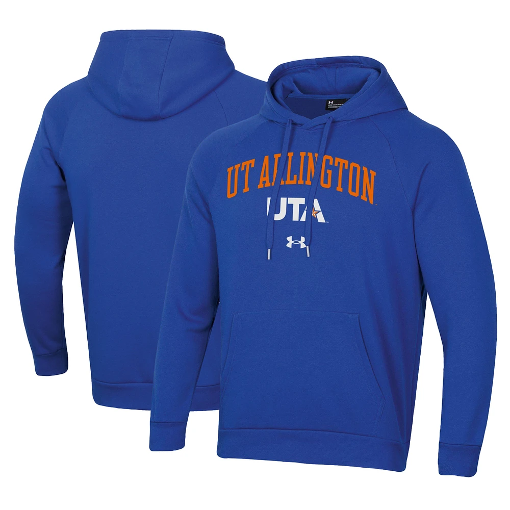 Men's Under Armour Blue UT Arlington Mavericks All Day Fleece Pullover Hoodie