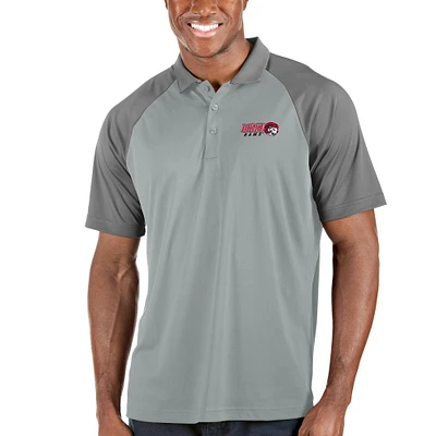 Men's Antigua Gray Winston-Salem State Rams Nova Polo