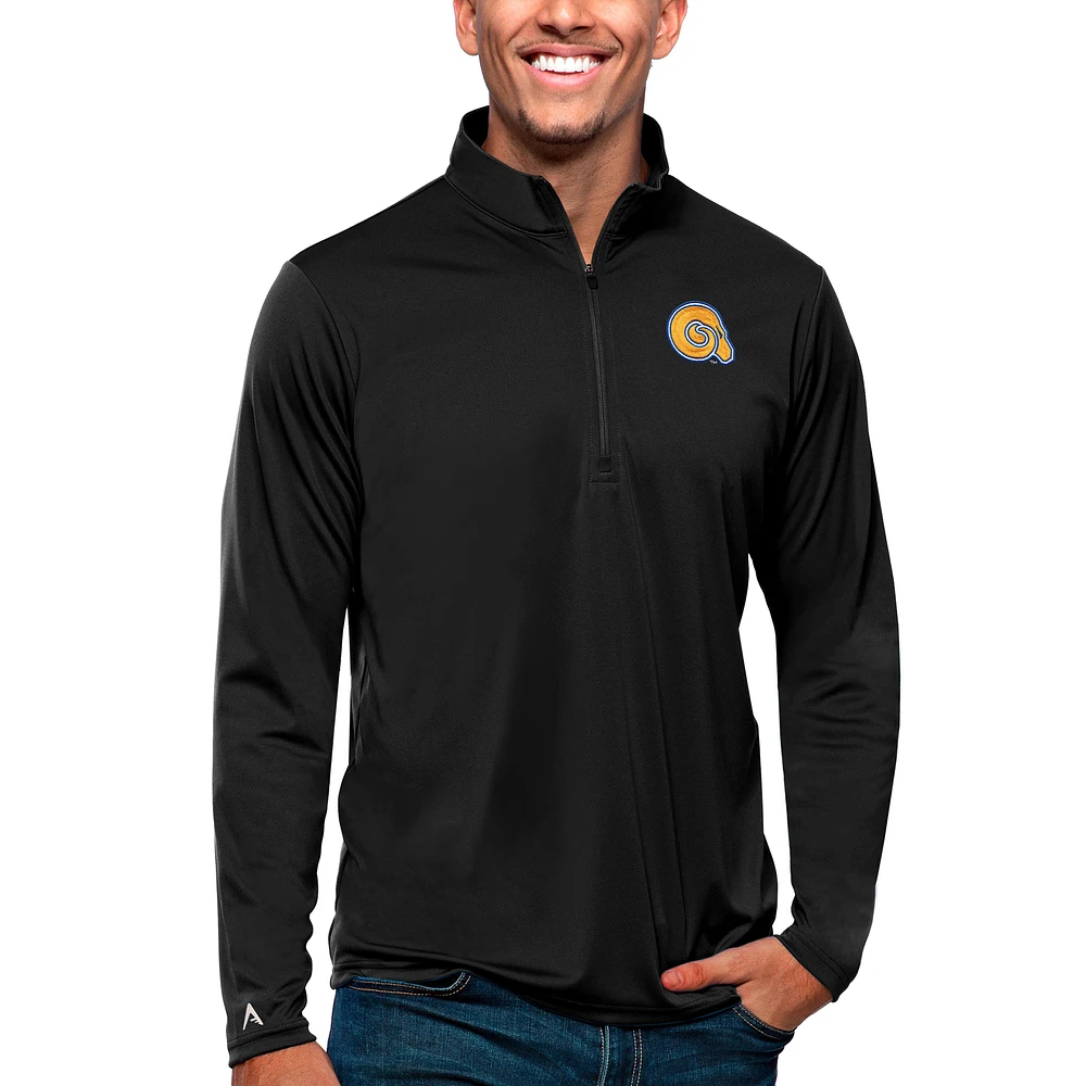 Men's Antigua Albany State Golden Rams Tribute Quarter-Zip Pullover Top