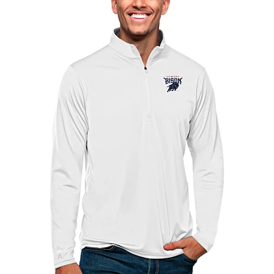 Men's Antigua Howard Bison Tribute Quarter-Zip Pullover Top