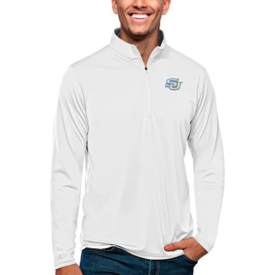 Men's Antigua Southern University Jaguars Tribute Quarter-Zip Pullover Top