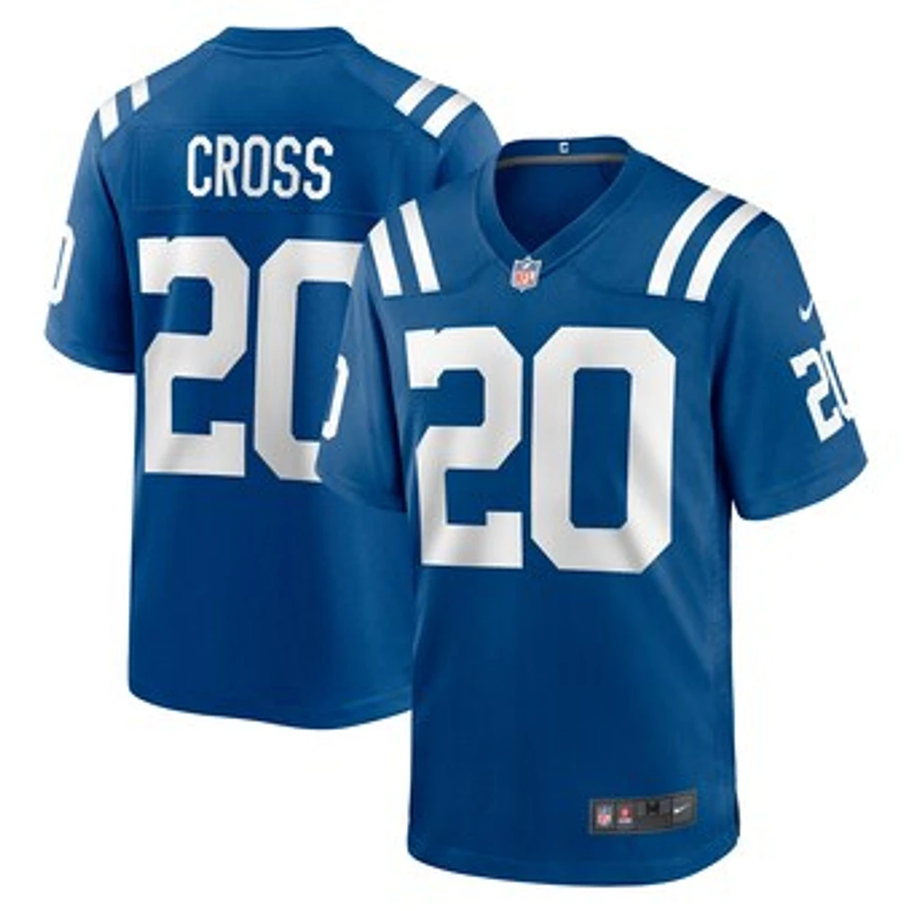 Men's Nike Nick Cross Royal Indianapolis Colts Player Game Jersey