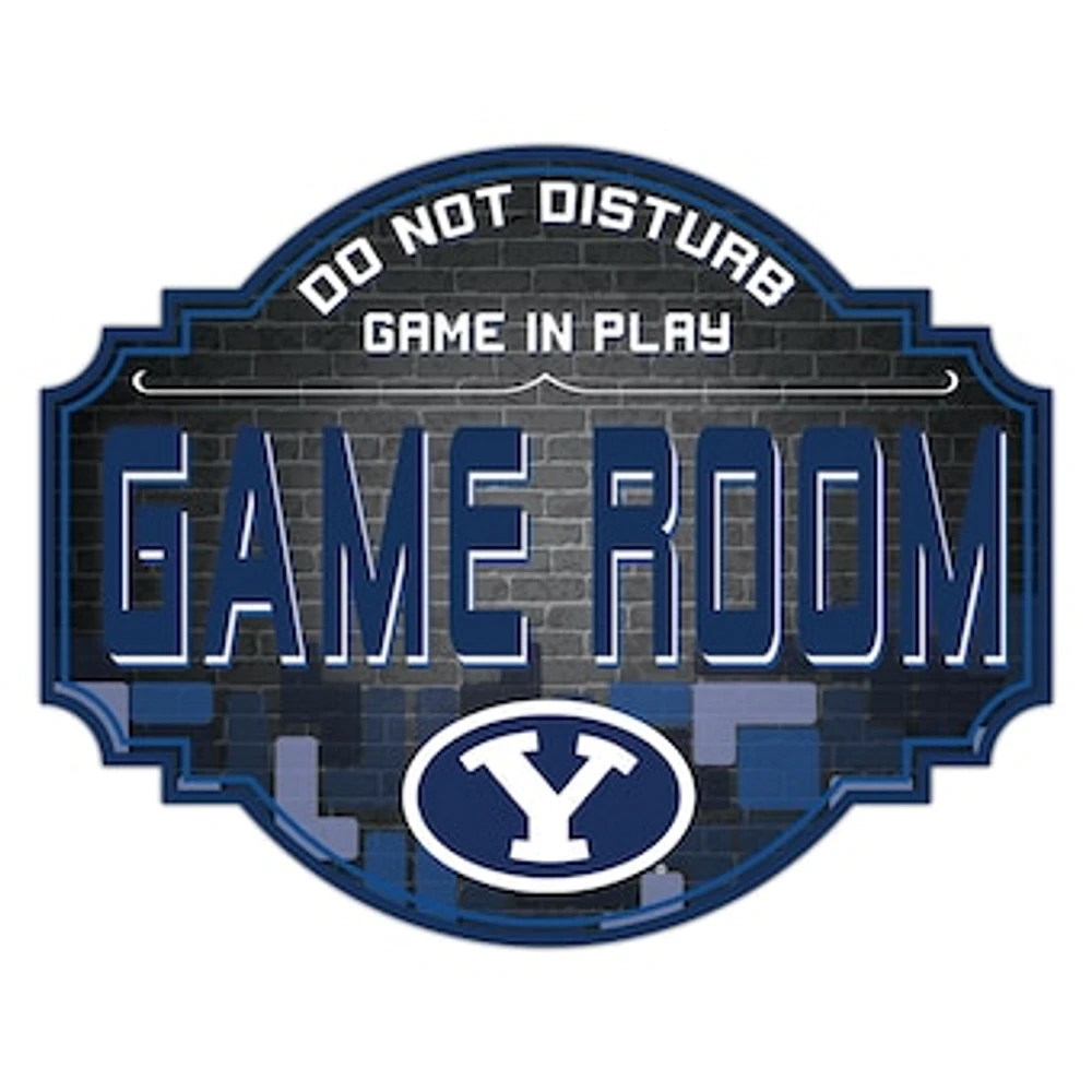 BYU Cougars 12'' Game Room Tavern Sign
