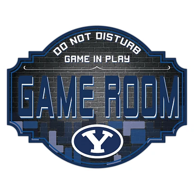 BYU Cougars 12'' Game Room Tavern Sign