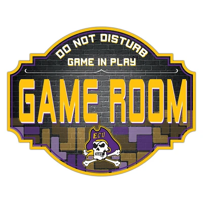 ECU Pirates 12'' Game Room Tavern Sign