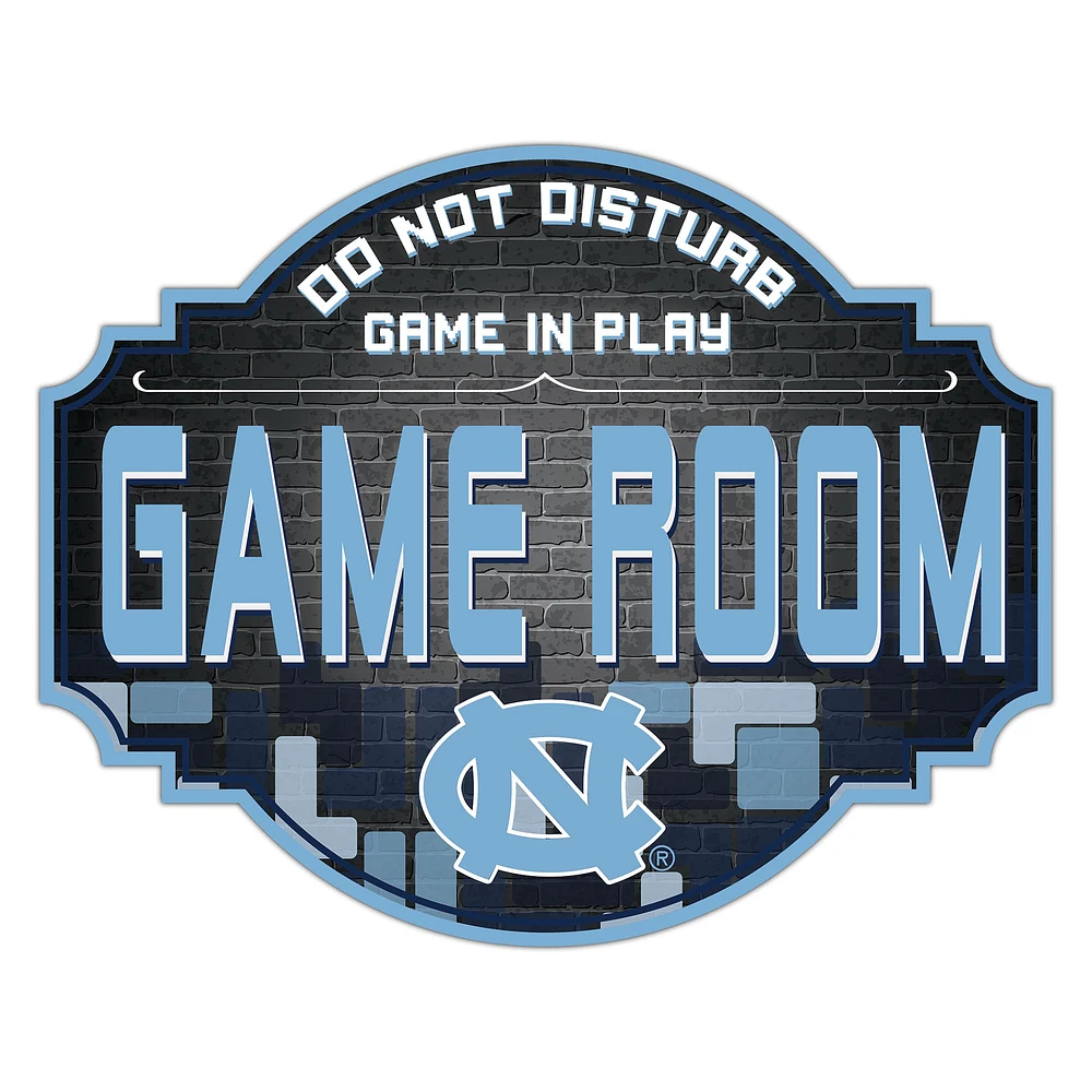 North Carolina Tar Heels 12'' Game Room Tavern Sign