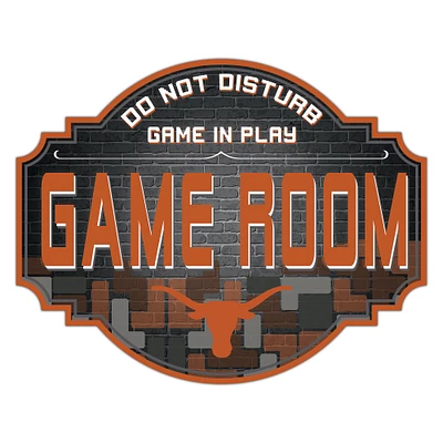 Texas Longhorns 12'' Game Room Tavern Sign