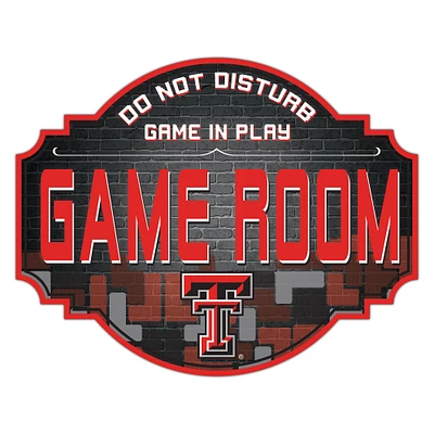 Texas Tech Red Raiders 12'' Game Room Tavern Sign