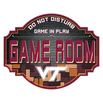 Virginia Tech Hokies 12'' Game Room Tavern Sign