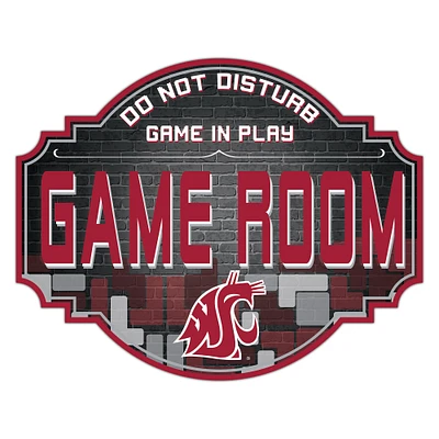 Washington State Cougars 12'' Game Room Tavern Sign