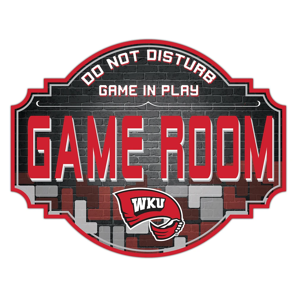 Western Kentucky Hilltoppers 12'' Game Room Tavern Sign