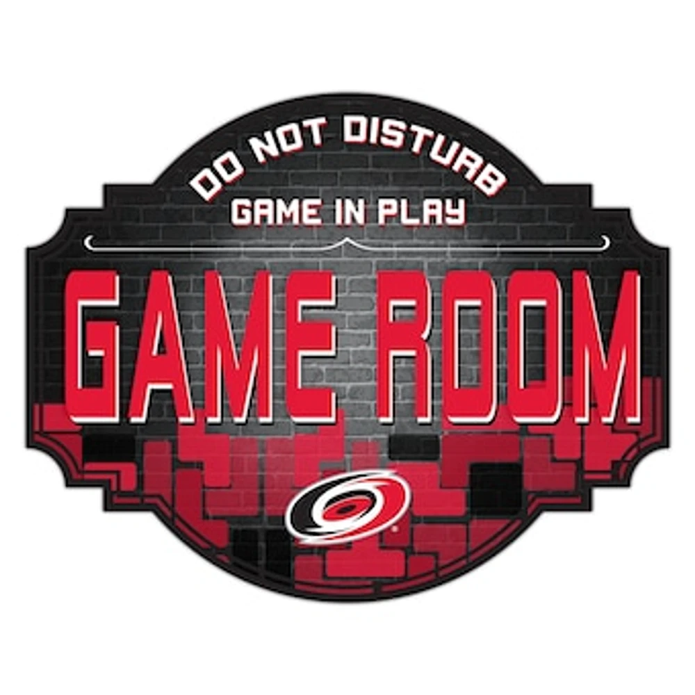 Carolina Hurricanes 12'' Game Room Tavern Sign