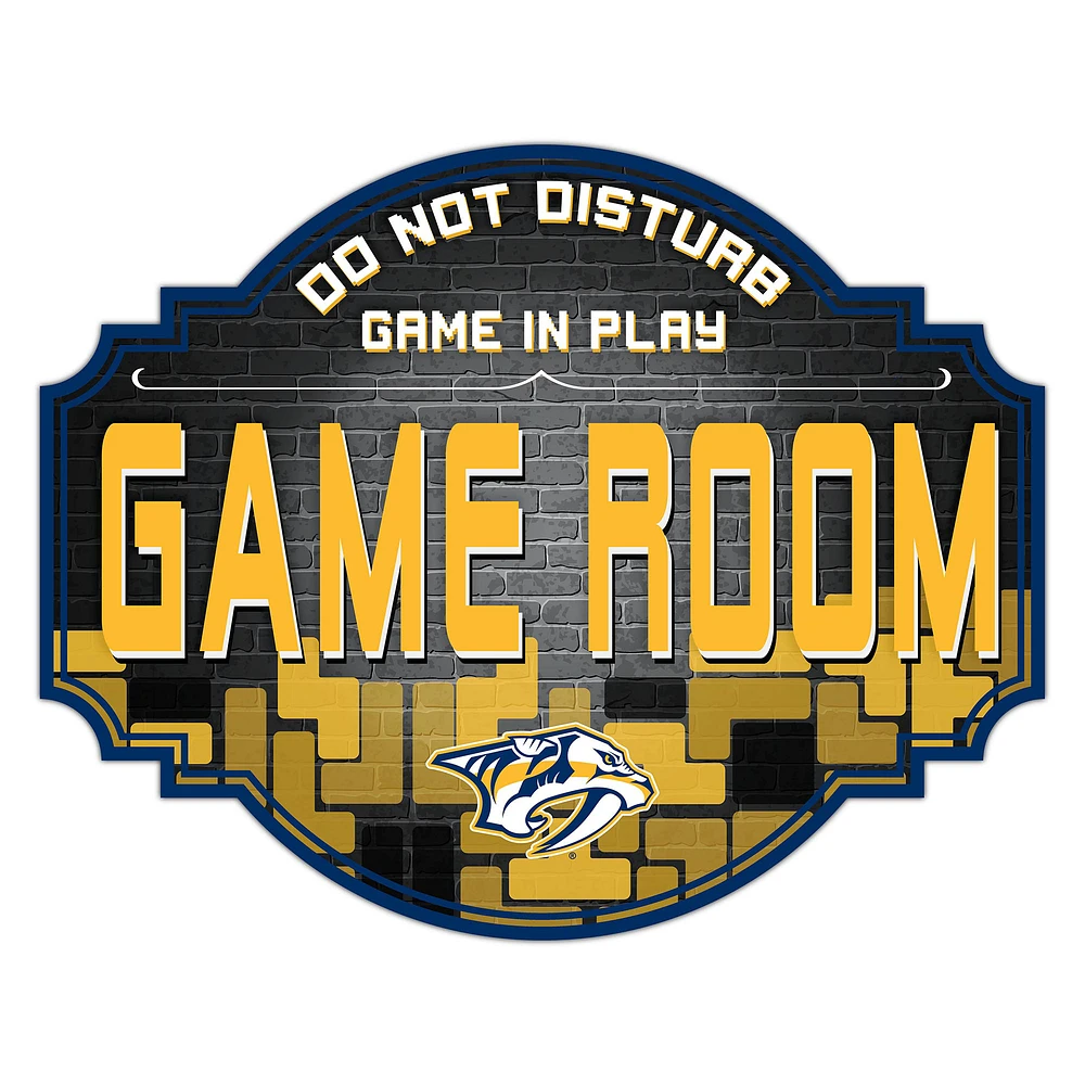 Nashville Predators 12'' Game Room Tavern Sign