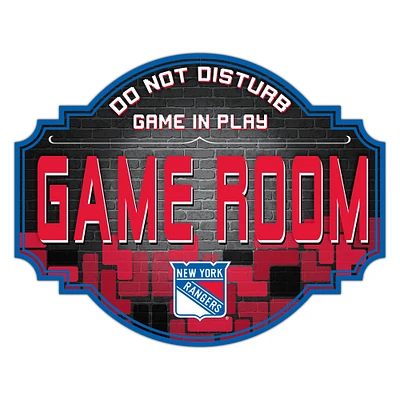 New York Rangers 12'' Game Room Tavern Sign