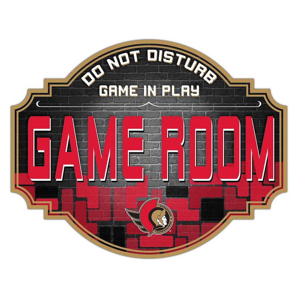 Ottawa Senators 12'' Game Room Tavern Sign
