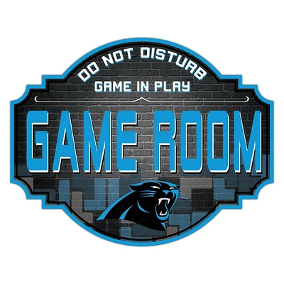 Carolina Panthers 12'' Game Room Tavern Sign