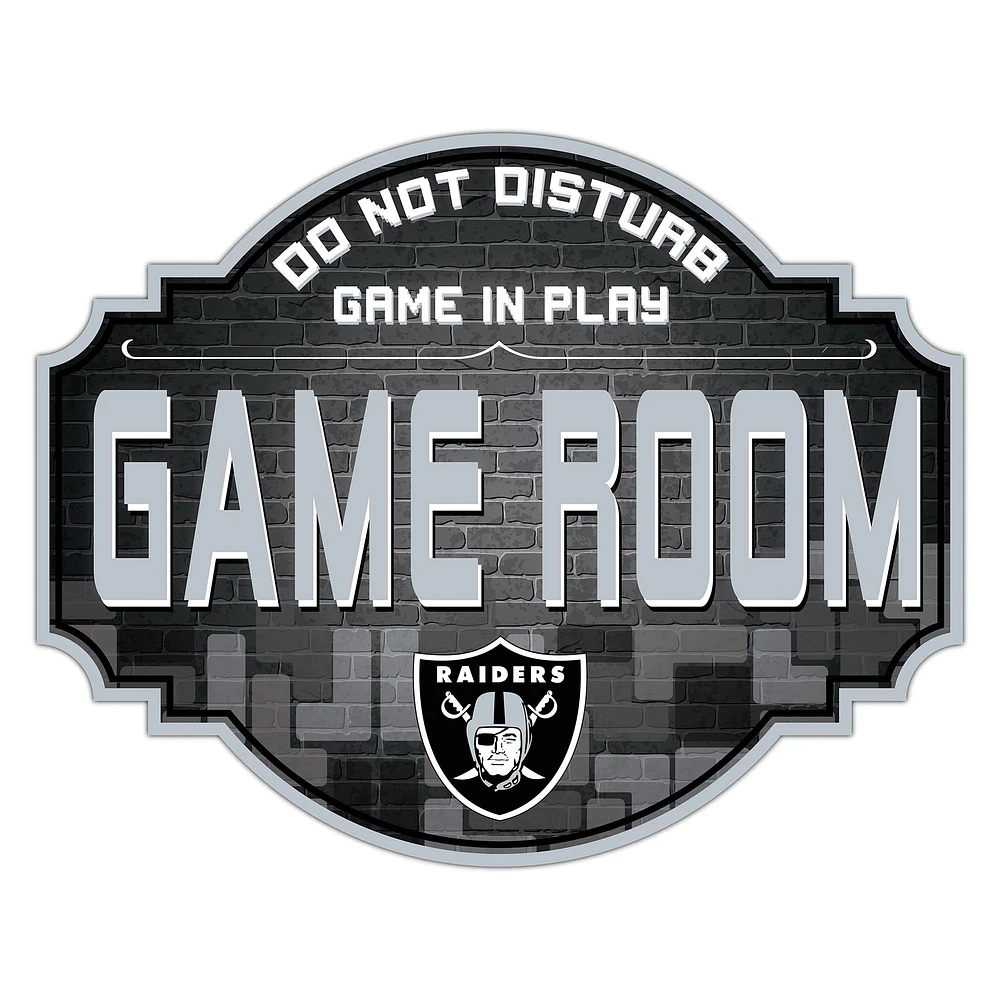 Las Vegas Raiders 12'' Game Room Tavern Sign