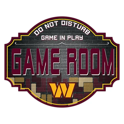 Washington Commanders 12'' Game Room Tavern Sign