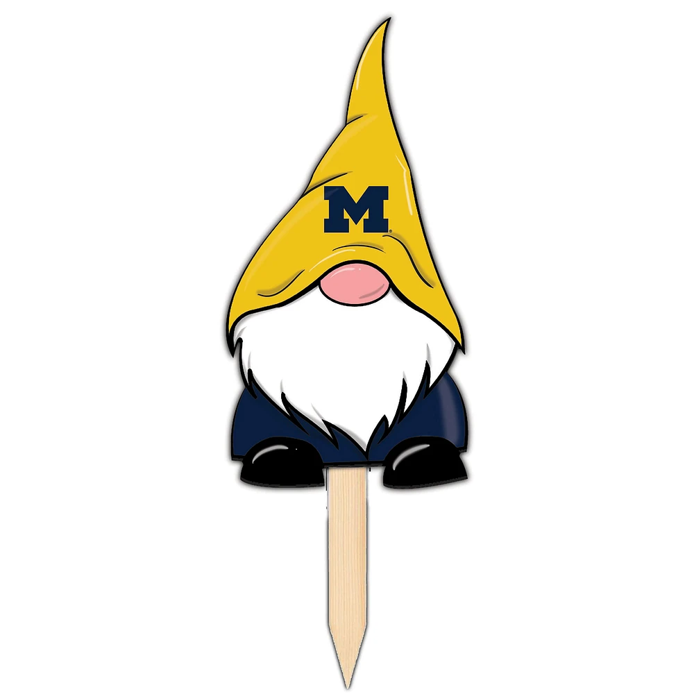 Michigan Wolverines Gnome Yard Stake