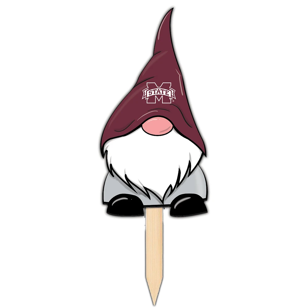 Mississippi State Bulldogs Gnome Yard Stake