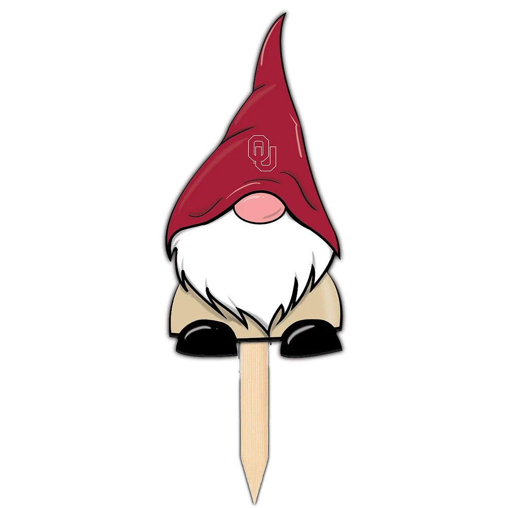 Oklahoma Sooners Gnome Yard Stake