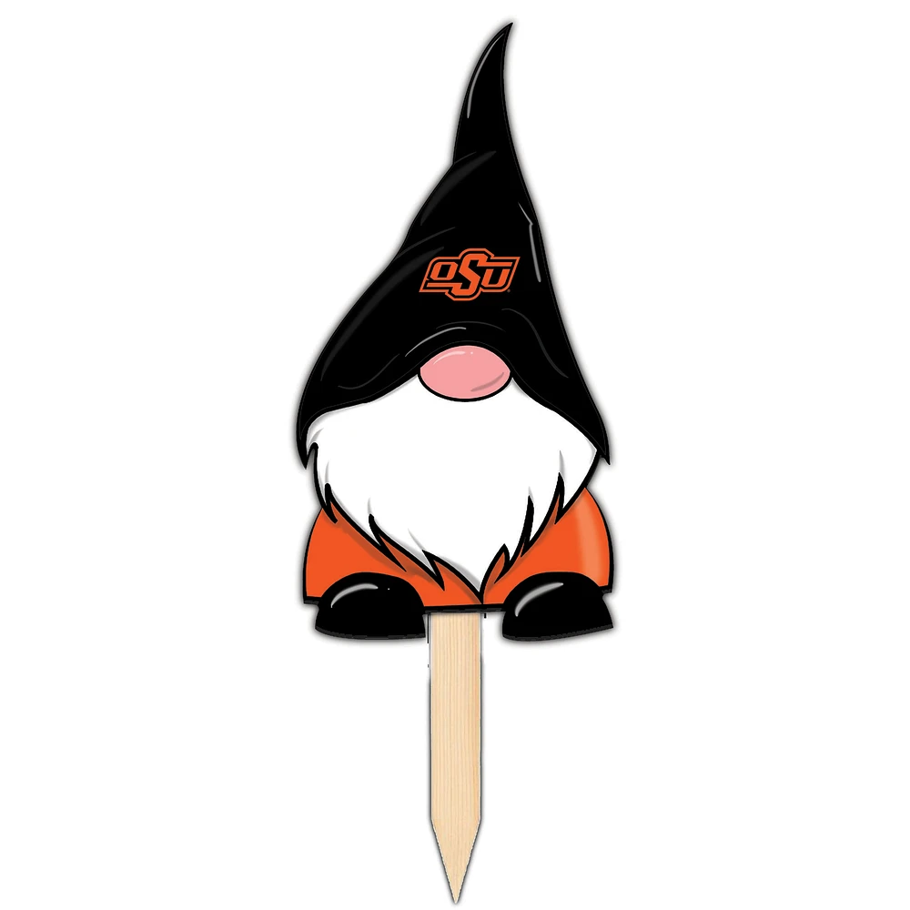 Oklahoma State Cowboys Gnome Yard Stake
